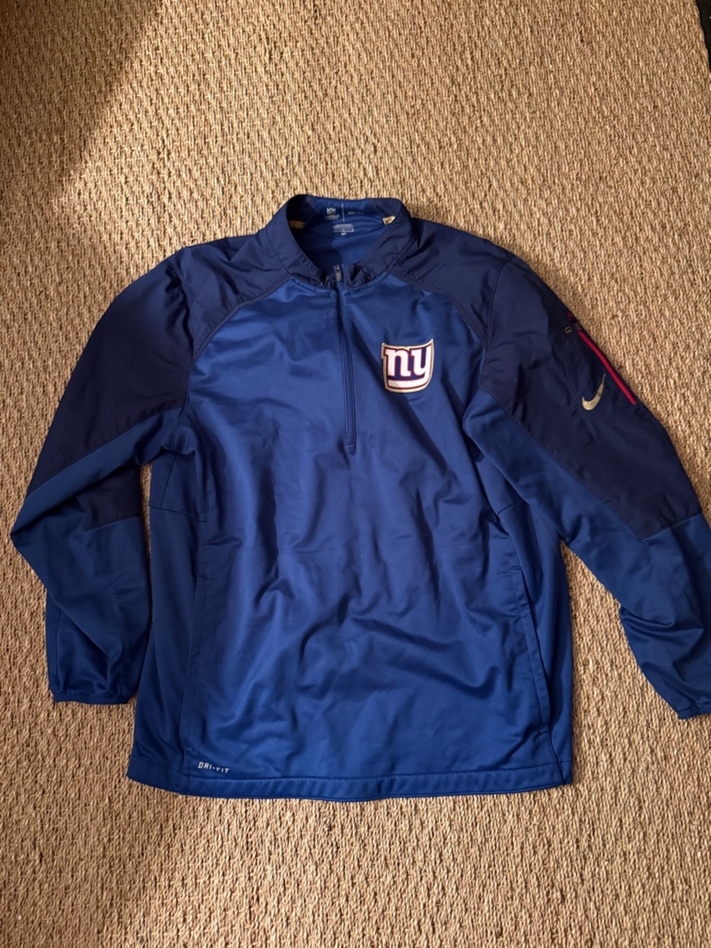 NFL Men’s New York Giants Royal/Navy Half-Zip Pullover